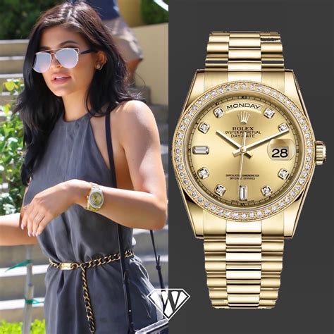 kylie jenner watch with diamond rolex|new kylie jenner watches.